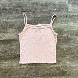 Brandy Melville Pink Tank with Bow